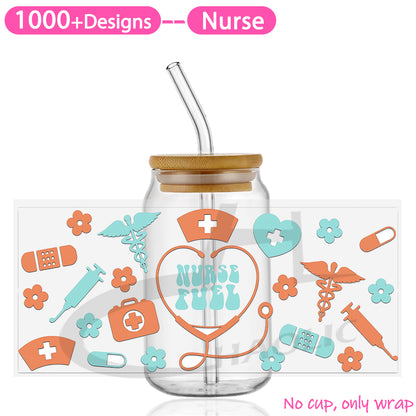 Nurse UV DTF Cup Wraps 16oz