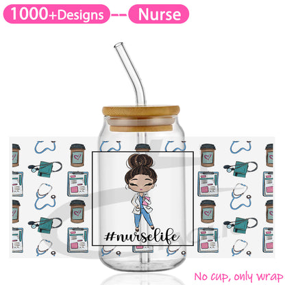 Nurse UV DTF Cup Wraps 16oz