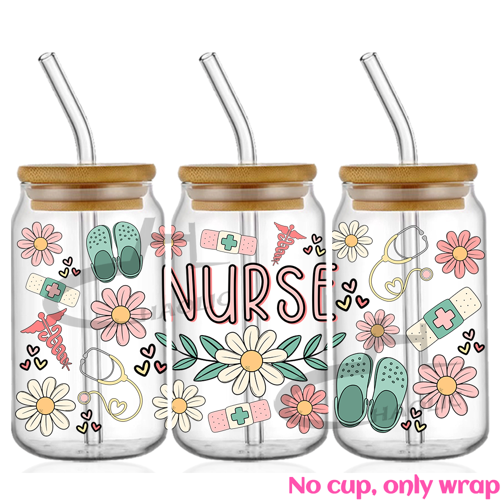 Nurse UV DTF Cup Wraps 16oz