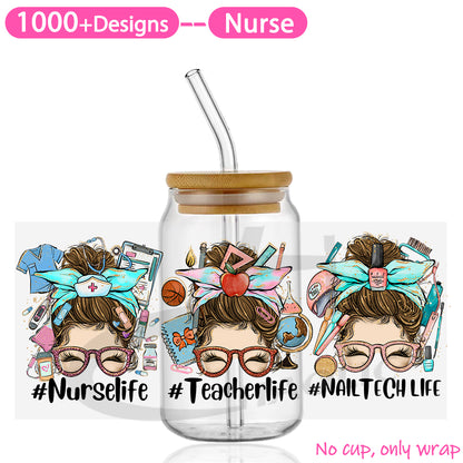 Nurse UV DTF Cup Wraps 16oz