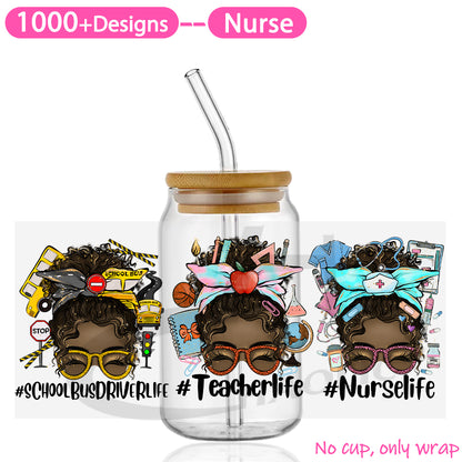 Nurse UV DTF Cup Wraps 16oz