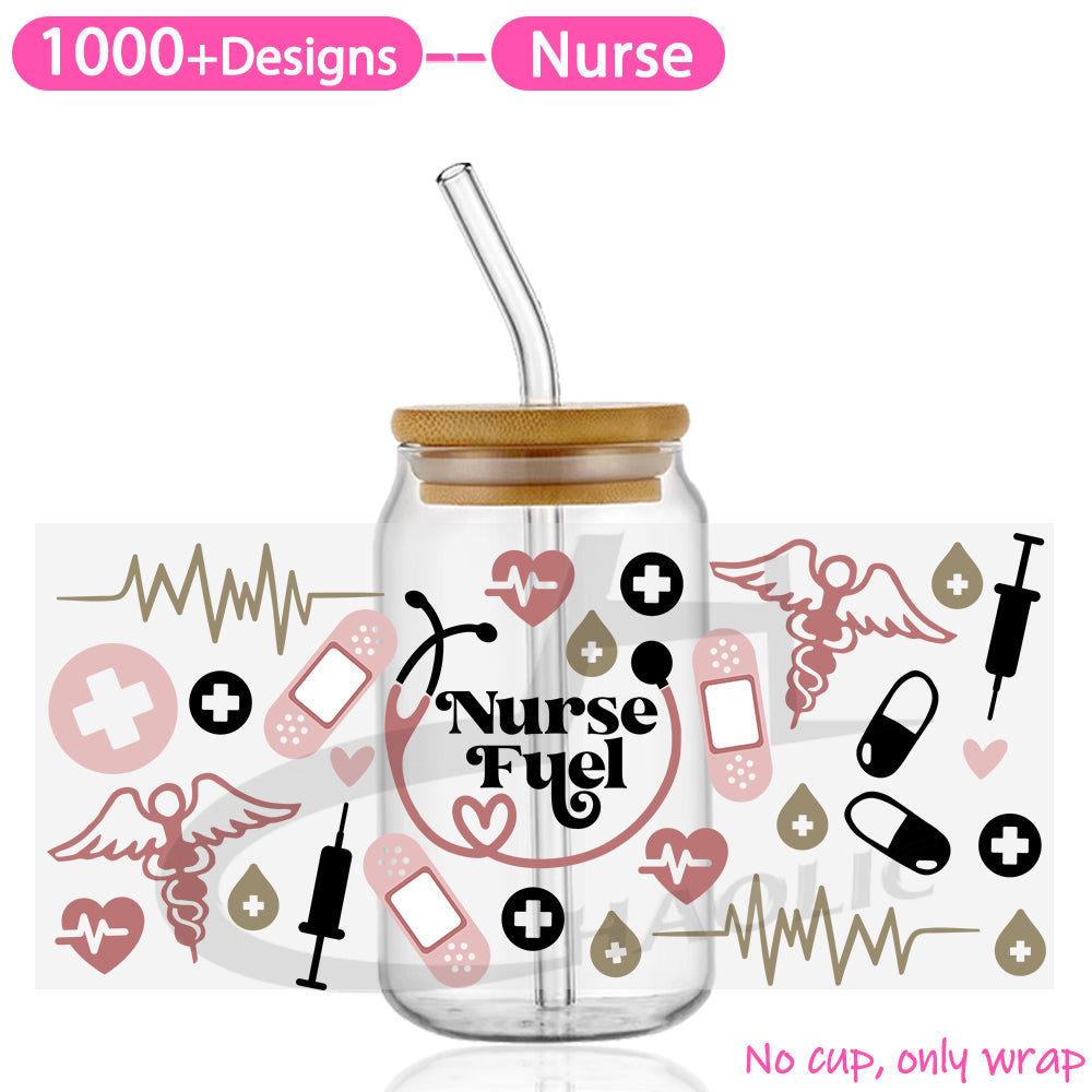 Nurse UV DTF Cup Wraps 16oz