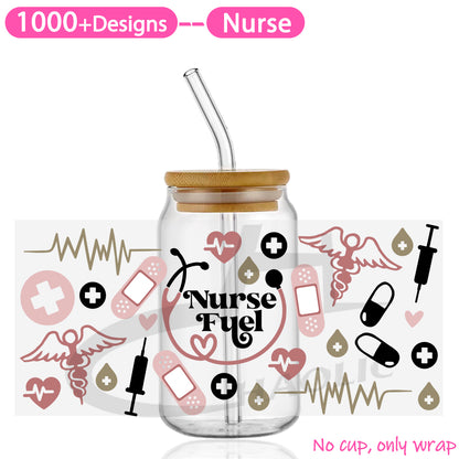 Nurse UV DTF Cup Wraps 16oz